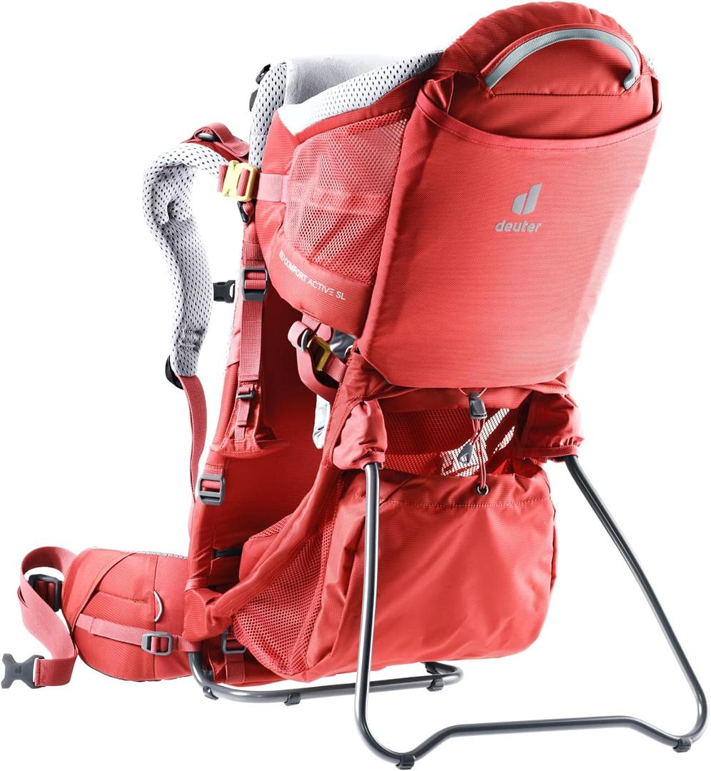 Deuter Kid Comfort Child Carrier Hiking Backpack I Active Standard Fit & Active SL Women's Fit (currant)