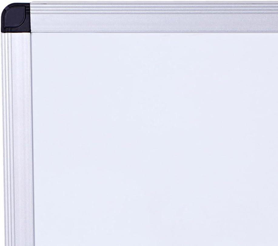 VIZ-PRO Large Magnetic Dry Erase White Board for Wall, 72 X 48 inches, 6' x 4' Aluminum Framed Whiteboard with Marker Tray for School Office Home