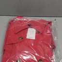 Chrisuno Women's Double Breasted Trench Coats Mid-Length Belted Overcoat Long Dress Jacket with Detachable Hood, Red, Size: 2XL