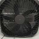 Amazon Basics 3-Speed Box Fan for Bedroom, Portable with Carry Handle, Powerful Airflow, 5 Blades, Lightweight Design, 67 Watts, 20-Inch, Black, 6.8"D x 20.86"W x 21.33"H