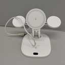 Dual Fast Charger for Apple Watch 11, Magnetic Wireless Charger Stand for iPhone Air/17 Pro Max/17 Pro/17/16/15/14, Charging Station for Apple Watch Ultra 3/SE 3/10/9/8/7/6, Airpods, SwanScout 709M (White)