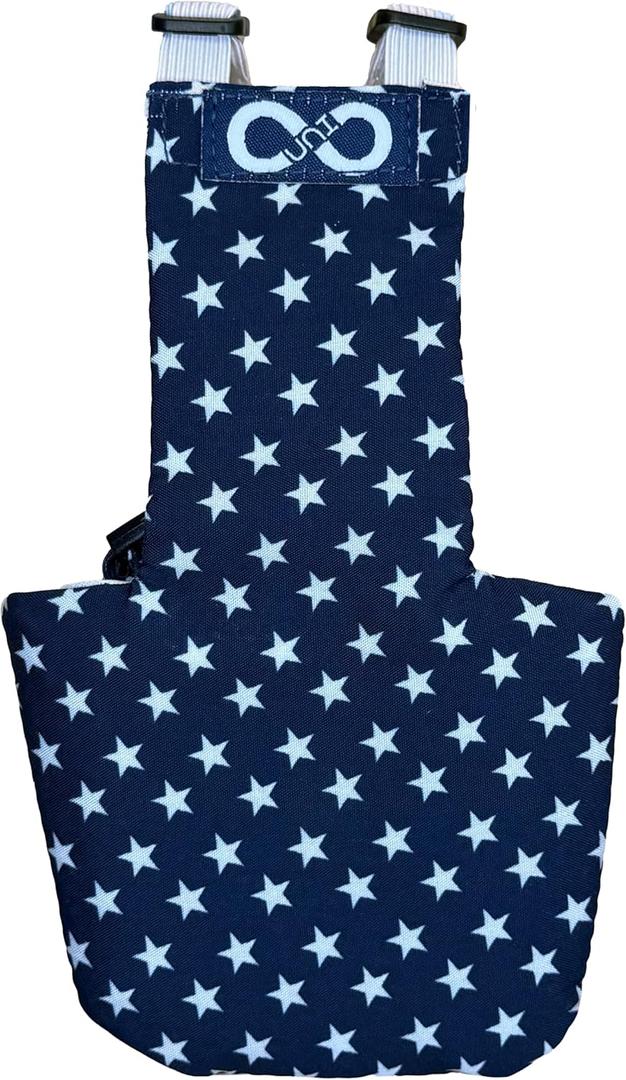 Chicken Diapers Duck Diaper Diaperalls for Hens, Roosters, Ducks, Ducklings - Reusable, Adjustable by Uni Infinity (Stars USA, Chicken Small, 1, Count)