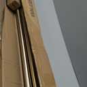 1-1/8 inch Double Curtain Rod - Premium Nonadjustable 108in/9ft Drapery Rods - Heavy Duty Dual Curtain Rods for Windows - Aluminum Finials & Adjustable Concealed Mounting Bracket - Brushed Gold
