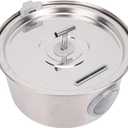 Luqeeg Stainless Steel Pets Water Fountain, 3.2l/108oz Quiet Drinking Fountains with Automatic Circulation System, Durable & Easy Cleaning, for Cats, Dogs, Multiple Pets Indoor