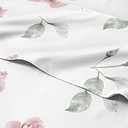 Vintage Floral Rose Bed Sheets - 4 Piece Cal King Set – 1 Flat & 1 Fitted Sheet & 2 Pillowcases w/ Deep Pockets – Soft Wrinkle & Fade Resistant - Breathable & Cooling - Boho Botanical Flower Bed Set