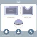 Housego Absorbent Bath Mat, Quick Dry Bath Rug, Non-Slip, 2PCS, Blue, 2 Pieces
