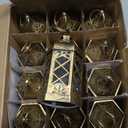 Reperla Mini Lantern Decorative, 12Pcs Small Lanterns with LED Candle, Ramadan Decorations, Hanging Vintage Moroccan Lantern Bulk for Easter Wedding Xmas Party Table Centerpiece, Brushed Brass