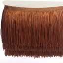 YYCRAFT 10 Yards 6 Inch Wide Tassel Curtain Fringe Trim by The Yard for DIY Sewing Crafts Clothing Curtains Decoration-Brown