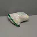 Wish Care Ivory Tulle Rectangle Tablecloth - 4 Foot Rectangle Party Wedding Table Cloths - 4ft Stretch Ruffle Tablecloths - Spandex Fitted Table Cloth - Engagement Baby Shower Baptism Decorations