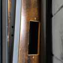 Queen Size Bed Frame with Adjustable Backrest Hidden Storage Headboard, PU Leather Upholstered Queen Bed Frame with Charging Station and LED Lights, Heavy Duty, No Box Spring Needed, Black&Brown