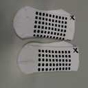 Lux Dual Grip Socks - Soccer Grip Socks for Men and Women. GripArray Performance & Comfort (Large, White)