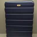 Suitour 6 Piece Luggage Sets, 16, 20, 24, 28 inch Hardside Carry-on and Checked Suitcase Set with Travel Duffle Bag Sets(Navy Brown)
