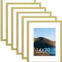 PEALSN 16x20 Picture Frame Set of 6, Wall Mount Display, Gold