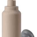 Modern Matte White Soap Dispenser for Bathroom14oz Ceramic Soft Touch Hand Lotion Dispenser with PumpLiquid soap Dispenser for Kitchen Rubber Paint (Khaki)