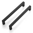 Ravinte 10 Pack 6-1/2 Inch Kitchen Square Cabinet Handles Matte Black Pulls Black Drawer Pulls Kitchen Cabinet Hardware for Cupboard Drawer Handles