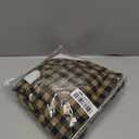 VHC Brands, Black Check, Cotton, 36x36x16, Scalloped Swag, Set of 2, Black