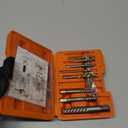 14Pcs Screw Extractor and Left Hand Drill Bits Set, Easy Out Screw Extractor Set, Broken Bolt Extractor Kit Bolt Remover, Reverse Cobalt HSS Steel Drill Bit for Remove Stripped Screws and Broken Bolts