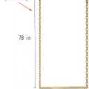 2 Pcs Height Adjustable Metal Chain Clothing Hanging Racks,Creative Commercial Wedding Dress Display Shelf,Retail Store Garment Rack,Ceiling Mount Clothes Storage Rod (Gold, 35.5" L)