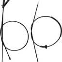 51232751378 51237148865 Hood Release Cable Set Compatible with MINI Cooper R56 2007-2013 Compatible with R55 2008-2015 Compatible with R57 2009-2015 Compatible with R58 2011-2015