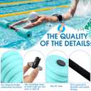 Soulchen 3 Pack Long Aquatic Exercise Dumbbells Pool Exercise Equipment Eva Foam Water Aerobics Equipment With High Density For Weight Loss Water Sport Fitness Tool(Pink, Blue, Teal,Large)