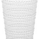 Certified International Santa Fe Clear Set of 2 Premium Acrylic Ice Tea Glass 22 oz – Unbreakable Drinkware with Textured Bubble Design, Shatterproof Tumblers for Indoor & Outdoor Use