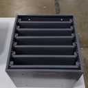 Durham 308B-95 Gray Cold Rolled Steel Bearing Rack for 6 Small Metal Compartment Boxes, 15-9/16" Width x 16-3/8" Height x 11-7/8" Depth