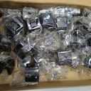 Ravinte 30 Pack Matte Black Square Kitchen Cabinet Knobs,Zinc Solid Drawer Pulls,Farmouse Cabinet Handles for Cupboard, Dresser, Closet and Bathroom, Modern Cabinet Hardware for Cabinets