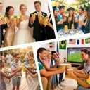 12 Oz Gold Plastic Cups Disposable,100 Count Party Cups for Wedding,Birthday,Picnic,Graduation