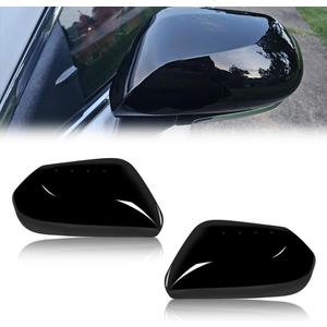 VANKUB Car Exterior Door Side Rearview Mirror for To-yota Camry 2025 2024 2023 2022 2021 2020 2019 2018 Accessories Rear View Mirror Caps（Glossy Black）