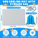 Nuanchu 4 Pack Dog Cooling Mat for X-Large Dogs, 39'' x 59'' Self Cooling Dog Pad with Storage Bags Pet Bed Blanket for Dogs, Breathable & Washable for Summer Indoor Outdoor Crate Car Seat Travel