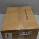 HIGDBFE 5 Fabric Drawers File Cabinet with Side Pocket, Rolling Printer Stand with Storage for Home Office, Wood Top Storage Cabinet for Documents and Crafts, Rustic Brown, 15" D