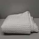 Bedsure Cooling Cotton Waffle Oversized King Blanket - Lightweight Breathable Blankets Rayon Derived from Bamboo for Hot Sleepers, Luxury Throws for Bed and Sofa, Ivory, 120x96 Inches
