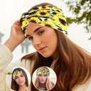 Fashionable Leopard Print Velvet Headband for Women, Comfortable Hair Band
