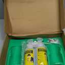 BPA Free Portable Eye Wash Station OSHA Compliant - Wall-Mounted First Aid Eye Wash Kit w/Mirror & 2X 16oz Empty Bottles - No Eyewash Solution Included - Emergency Eyewash - Set of 1 (Green)