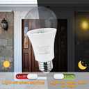 25 Watt Dusk to Dawn Light Bulbs, A19 3W Clear Cover E26 LED Bulbs Automatic on/Off Indoor/Outdoor Lighting for Porch,Garage,Driveway,Yard,Hallway,Patio(300 Lumen,Soft White,2-Pack)