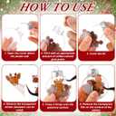 Giegxin 12 Set Funny Christmas Ornaments 2025 Kit Reindeer Poof Ball Prank Xmas Hanging Fillable Ball Ornament DIY Funny Hilarious for Home Christmas Tree Party Decor, 2.36 Inch