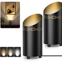 2 Pack Uplights Indoor Floor Can Lights, 3000K/4000K/6000K Spotlight Indoor with GU10 Bulbs, Uplighting Spotlights with Foot Switch for Living Room Corner Sofa House Plant Wall Artwork Decor 