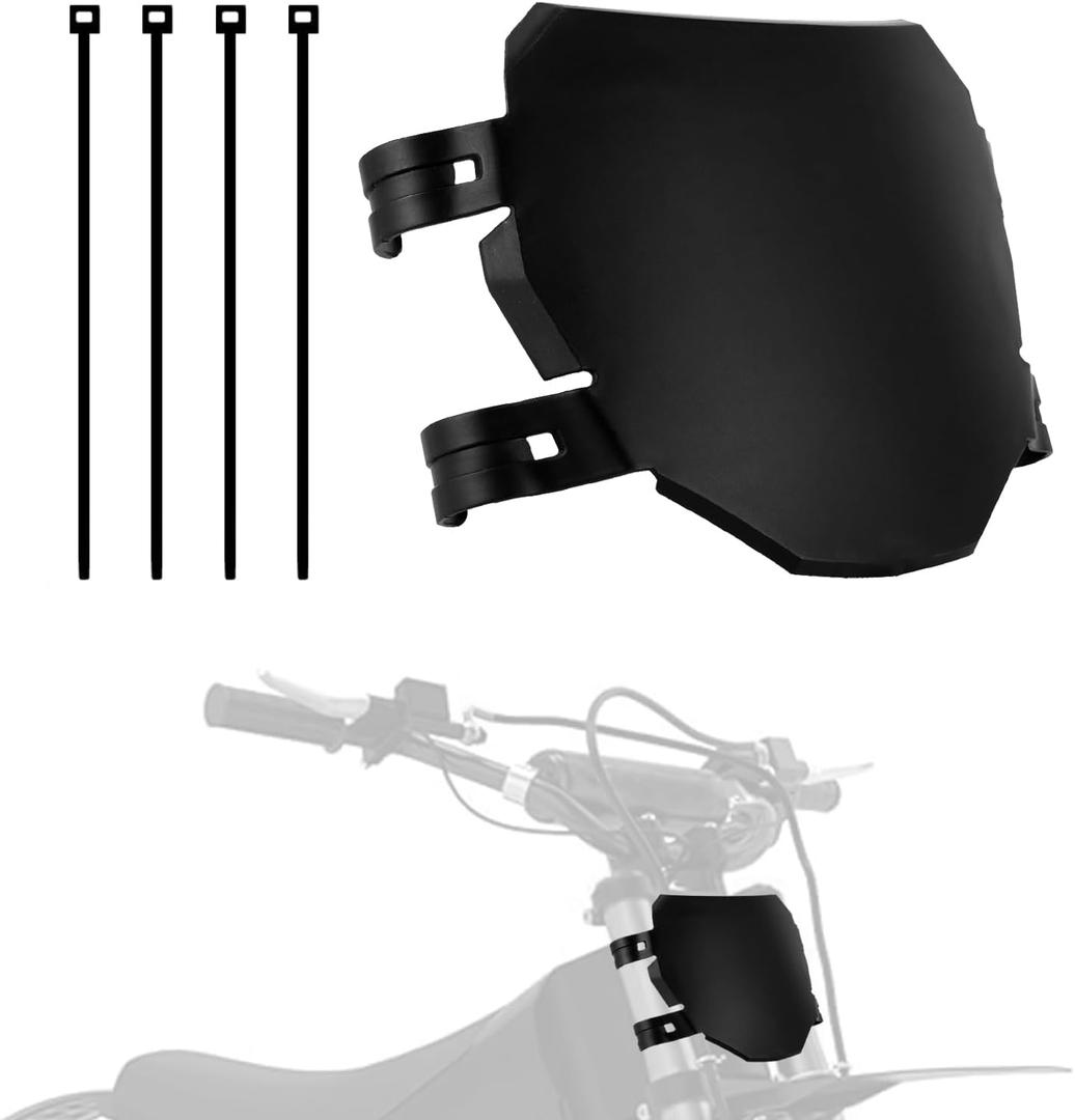 Electric Dirt Bike Downhill Number Plate Front License for Ridstar Q20 Surron Light Bee LBX Talaria Sting MX3/R MX4 MX5 Talaria XXX E-Ride Pro Tutti Soleil 01 Rawrr Mantis (Black) (Black)