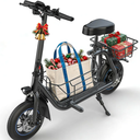 Gyroshoes C1S Electric Scooter for Adults with Seat & Large Basket, 550W Motor, 20 Mile Range, 19MPH, Foldable E-Scooter for Commuting, Pets Dog, Grocery Shopping