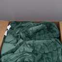 BEDELITE Fleece Throw Blanket for Couch  3D Ribbed Jacquard Soft and Warm Decorative Fuzzy Blanket  Cozy, Fluffy, Plush Lightweight Emerland Green Throw Blankets for Bed, Sofa, 50x60 inches