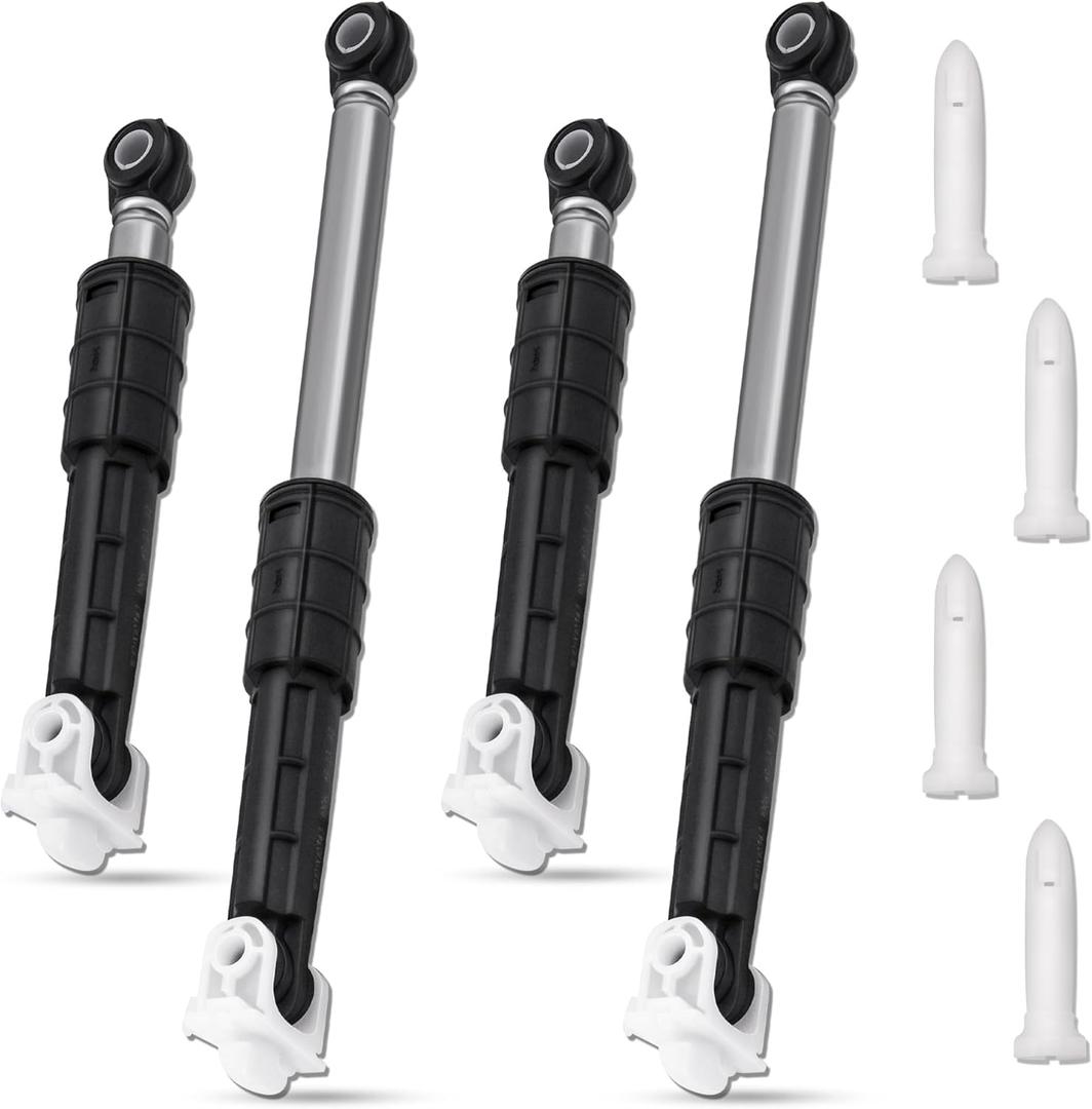 GFW450SSM1WW GFW450SPM1DG Washer Shock Absorber and Pin Kit, Fit for GE Front Loader GFWS1700H0WW GFW450SSK0WW GFW450SPK0DG GFWN1300J1WW GFW430SSM1WW GFW400SCM1WW GFW450SSM0WW GFWN1600J1WW WH01X20826