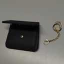 Small RFID Wallet for Women,Slim Wallet with Keychain Tri-Fold Credit Card Holder Wallet with Zipper Coin Pocket and ID Window Mini Wallet for Travel or Gift (Jet Black)