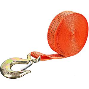 Winch Straps, Heavy Duty Towing Straps with Hook and Loop for Boat, Trainler, Wave Runner, Fishing Jet Ski, Trucks,Towing Replacement Recovery Securing Rope Marine - 2" x 20', Break Strength 10000lbs