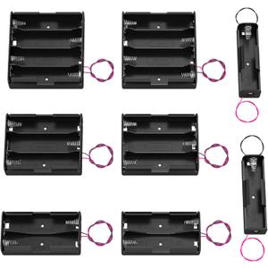 DAIERTEK 18650 Battery Holder with Wire 3.7V,7.4V, 11.1V, 14.8V 18650 Battery Holder Box 2 for Each Type -Total 8Pcs