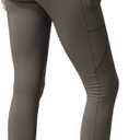 Women's High Waisted Moisture - Wicking Yoga Leggings with Pockets, Reflective Stripes & Shirt Loop for Active Lifestyle (Gray, S)