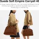 Coach Women's Suede Soft Empire Carryall 40 Tote, B4/Warm Brown, One Size