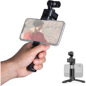Feiyu Pocket 3 + Phone Holder  4K Handheld Gimbal Camera with 3-Axis Stabilizer, 1/2.3 CMOS Sensor, Detachable Magnetic Design, AI Tracking v4.0 | Pocket-Sized Vlogging Camera (No Remote Handle)