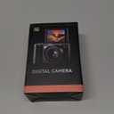 Digital Camera 4K for Photography and Video, 56MP Autofocus Vlogging Camera for YouTube, 3" 180° Flip Screen & 16X Digital Zoom, Compact Travel Cameras with 32GB SD Card for Beginners & Adults