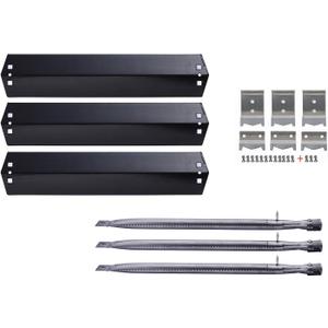 PN5051 (3-Pack) SA5051 (3-Pack) 18 15/16" Heat Plate and Burner and Hanger Brackets Replacement Parts for Chargriller 3001 3008 3030 4000 5050 5072,5252, 5650,4208 King Griller 3008