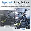 Motorcycle Heighten Handlebar 7/8" 22mm Handle Bar 4MM Thickness CNC for Surron Sur Ron LBX Talaria Sting MX3/R MX4 Talaria XXX E-Ride Pro SR S SS 2.0 3.0 Ventus One Rawrr Mantis Black